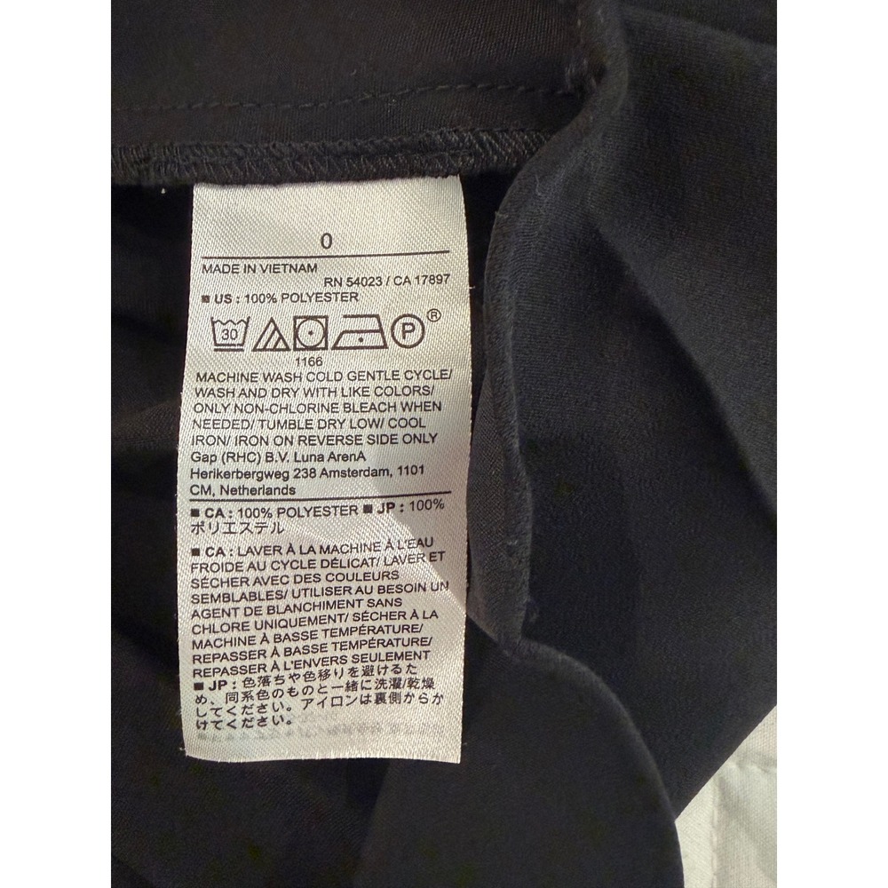 Banana Republic Black One Shoulder Pleated Midi Dress 888771-01-1 NWT Size 0 - Picture 8 of 8